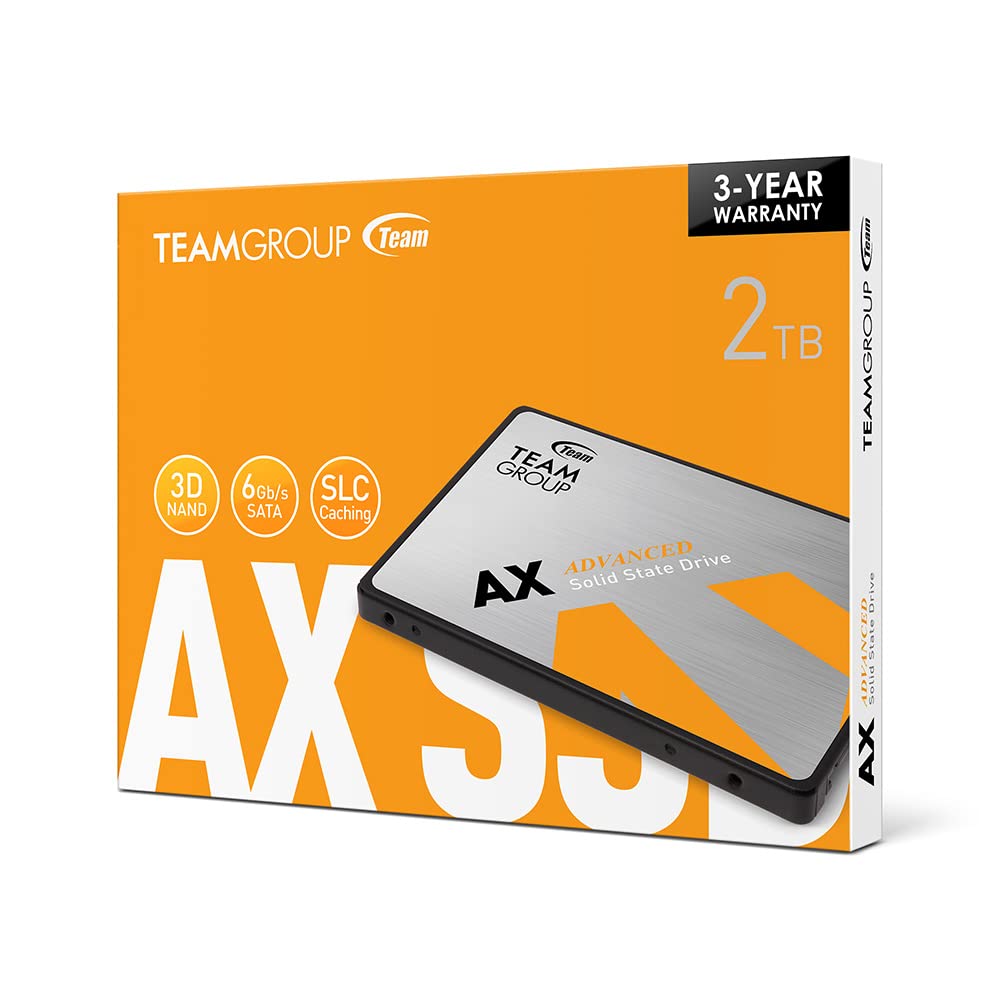 TEAMGROUP AX2 2TB 3D NAND TLC 2.5 Inch SATA III Internal Solid State Drive SSD (Read Speed up to 540 MB/s) Compatible with Laptop & PC Desktop T253A3002T0C101 - Image 7