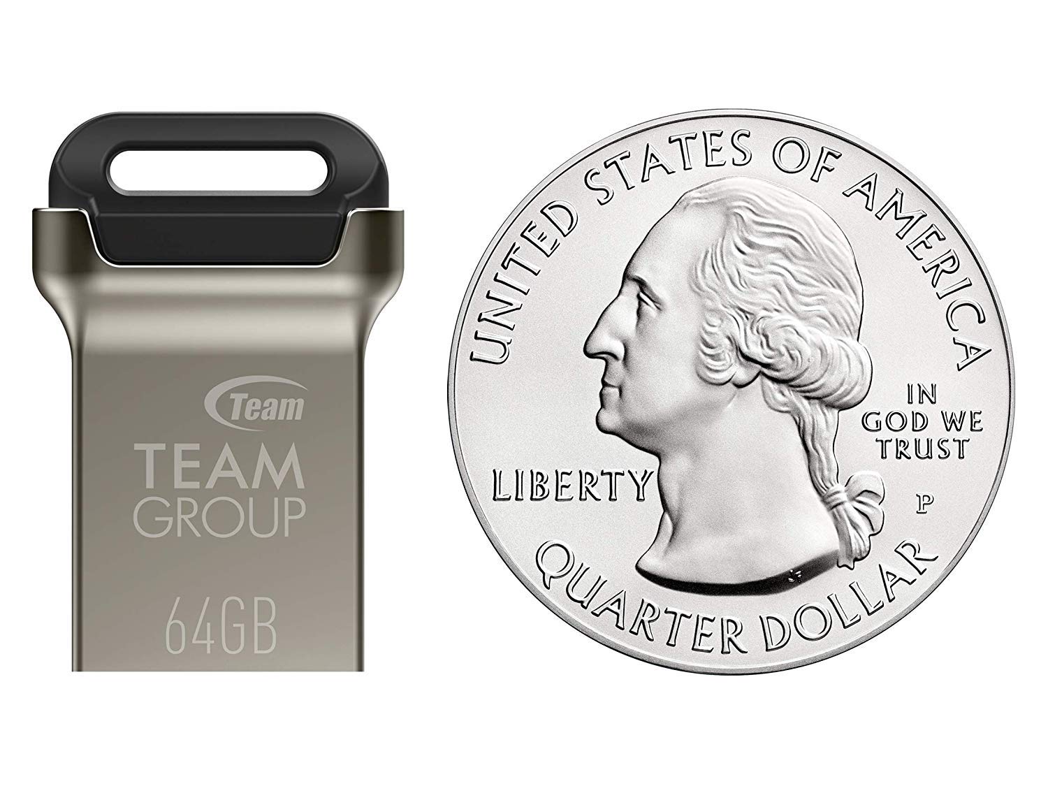 TEAMGROUP C162 64GB USB 3.2 Gen 1 USB 3.1/3.0 Mini Fits Metal Read 100MB/s Flash Thumb Drive External Data Storage Memory Stick Compatible with Computer/Laptop Black TC162364GB01 - Image 7