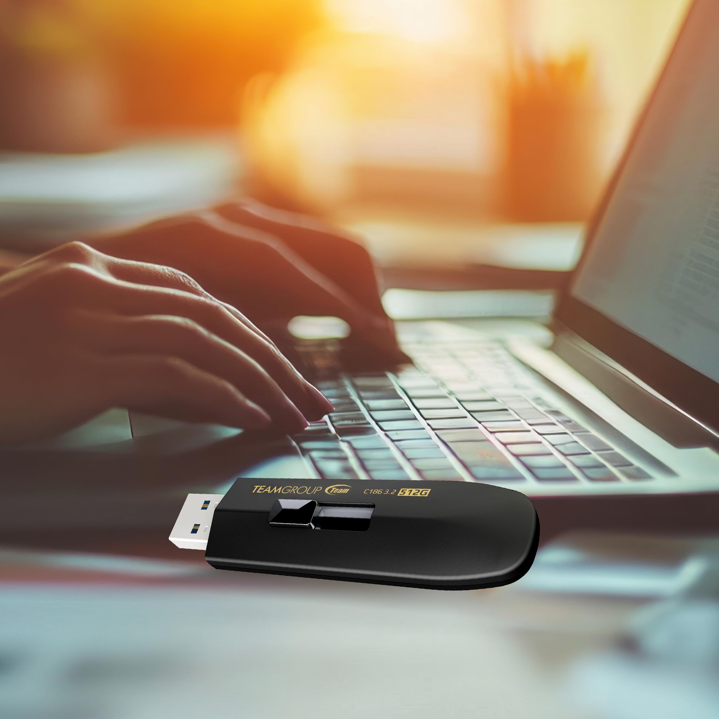 TEAMGROUP C186 1TB USB3.2 Gen 1 (USB 3.1/3.0) Read 100MB/s USB Flash Thumb Drive, External Data Storage Memory Stick Compatible with Computer/Laptop Black TC18631TBB01 - Image 7