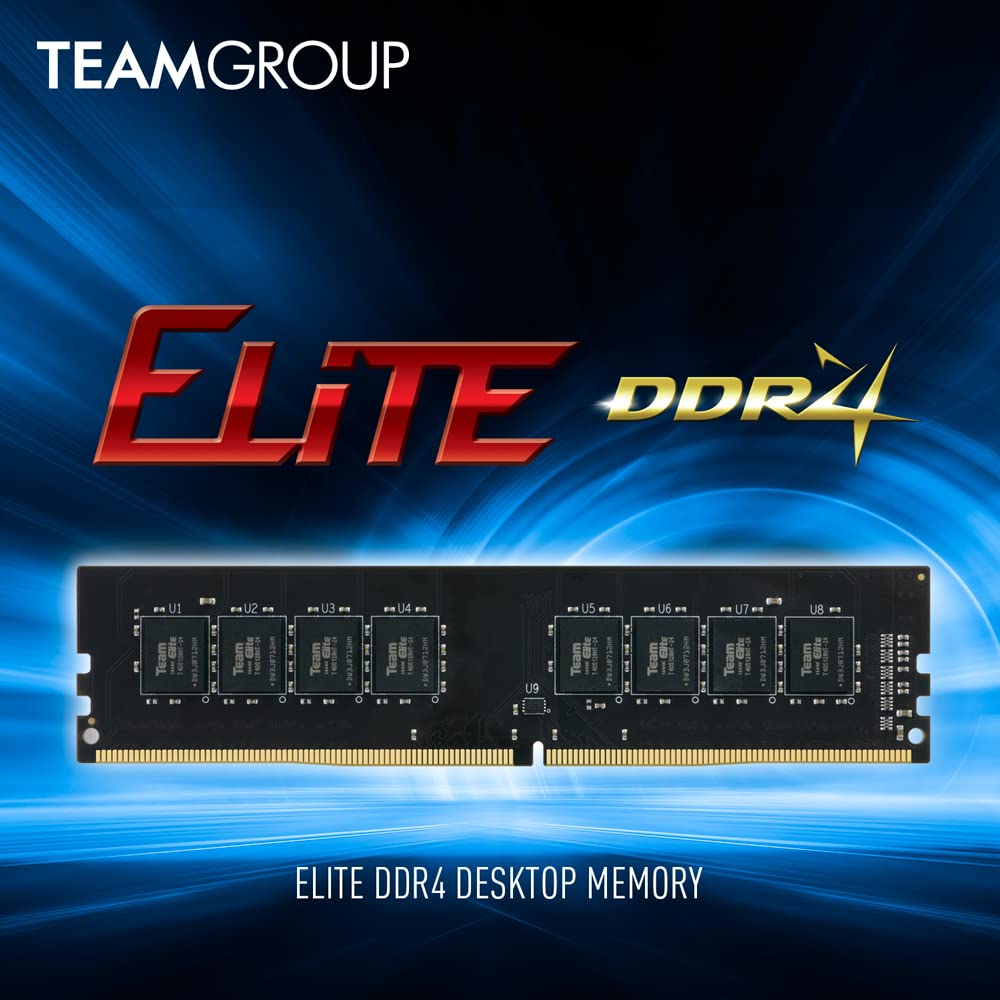 TEAMGROUP Elite DDR4 32GB Kit (2 x 16GB) 3200MHz (PC4-25600) CL22 Unbuffered Non-ECC 1.2V UDIMM 288 Pin PC Computer Desktop Memory Module Ram Upgrade - TED432G3200C22DC01 - Image 4