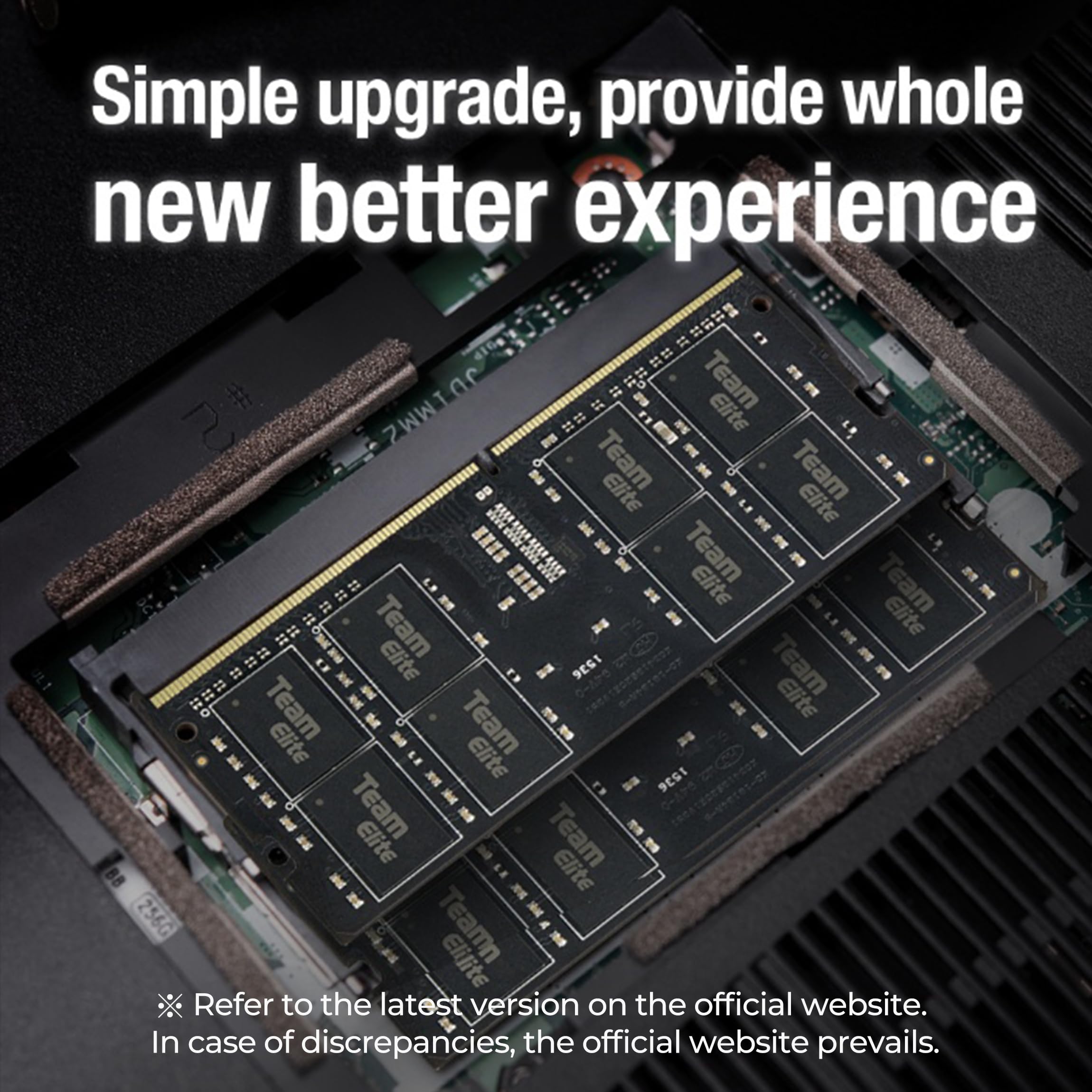 TEAMGROUP Elite DDR4 32GB Kit (2 x 16GB) 3200MHz PC4-25600 CL22 (2933MHz or 2666MHz)Unbuffered Non-ECC 1.2V SODIMM 260-Pin Laptop Notebook PC Computer Memory Module Ram Upgrade - TED432G3200C22DC-S01 - Image 4