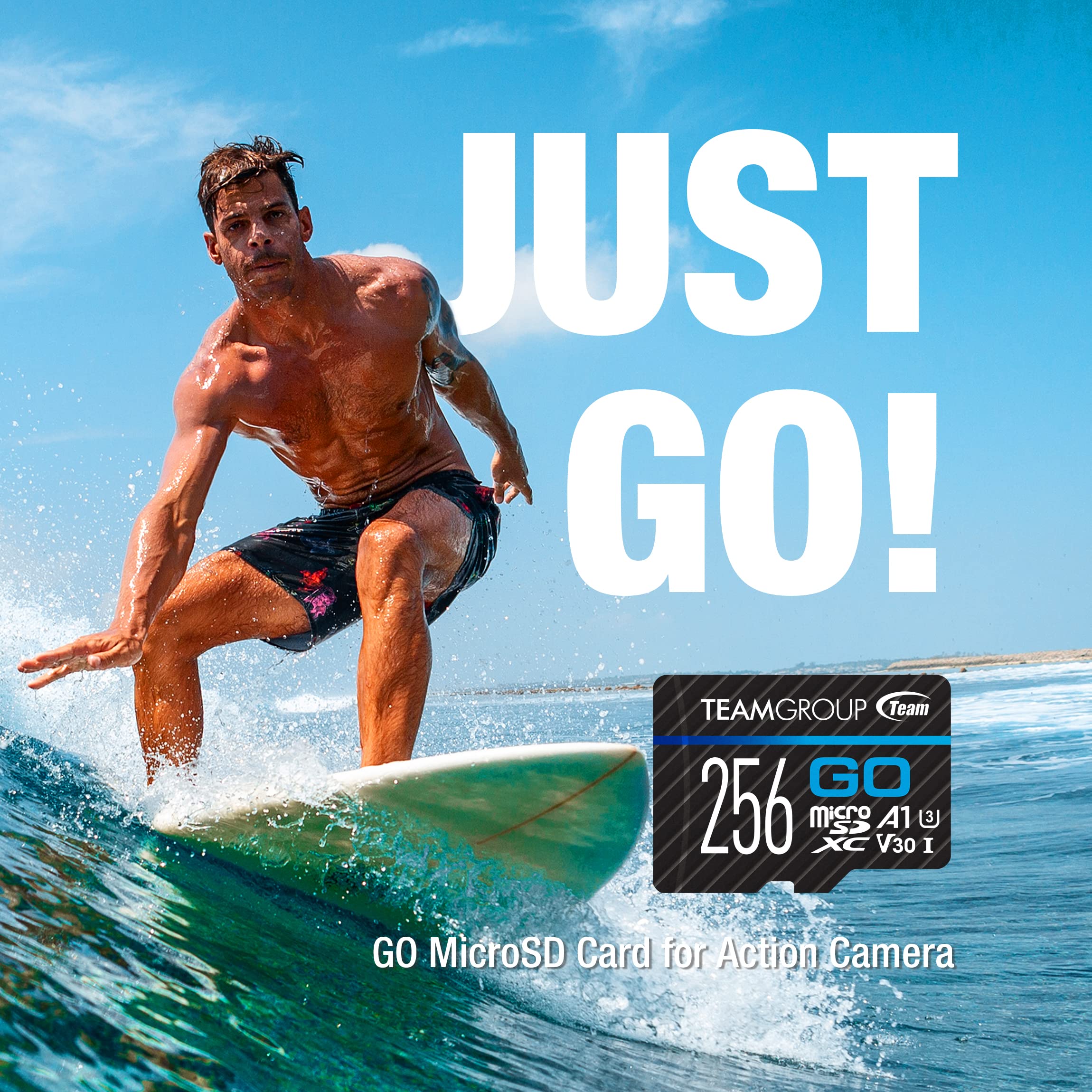 TEAMGROUP GO Card 512GB MicroSDXC UHS-I U3 V30 4K for Action Cameras & Drone High Speed Flash Memory Card with Adapter for Outdoor Sports&Vlog, 4K Shooting,GoPro&Insta360&DJI TGUSDX512GU303 - Image 4