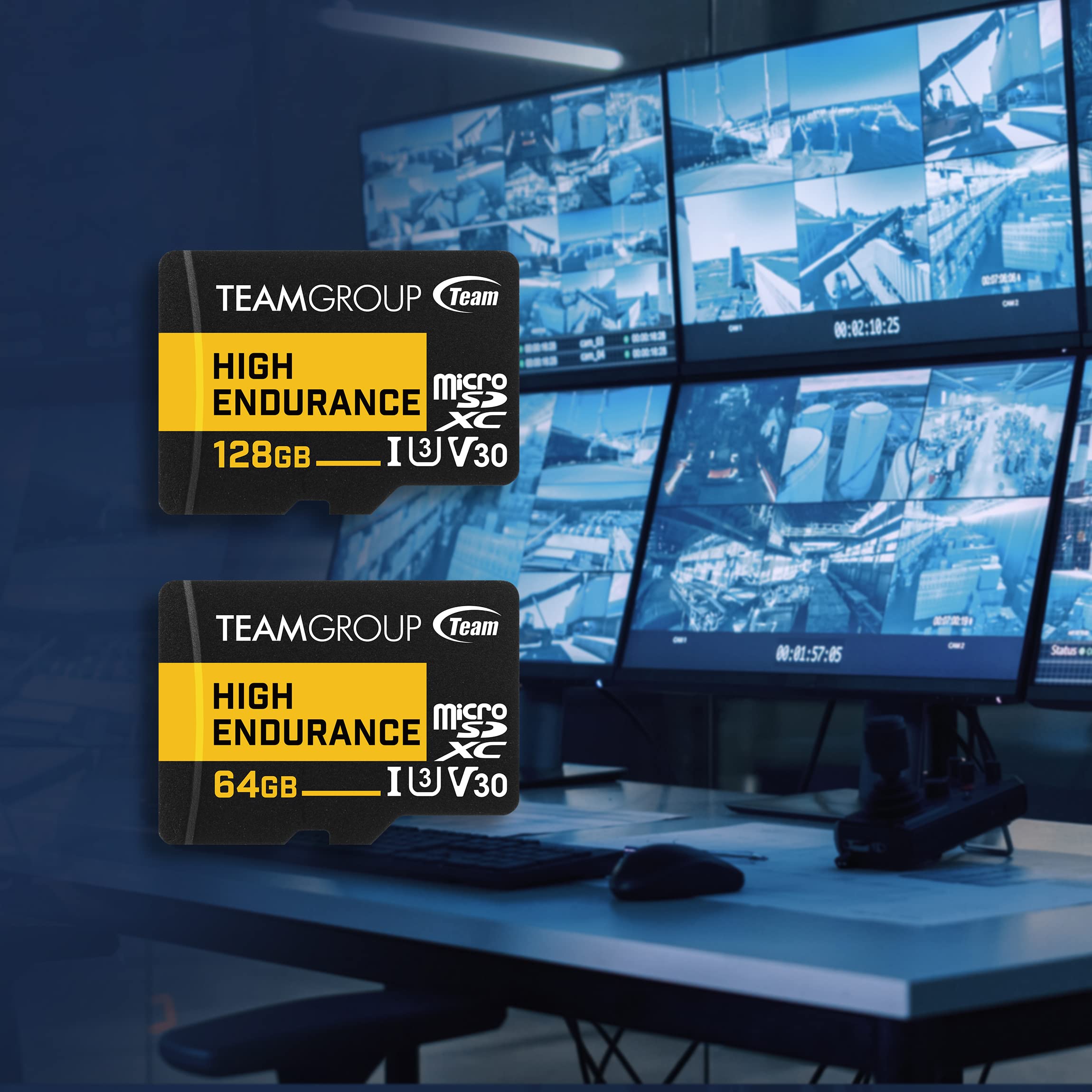 TEAMGROUP HIGH Endurance 256GB Micro SDXC UHS-I U3 V30 4K 100MB/s (Designed for Monitoring) Stable Durable Long Lasting Flash Memory Card, Support 4K & Full HD Video Recording TTUSDX256GIV3002 - Image 3