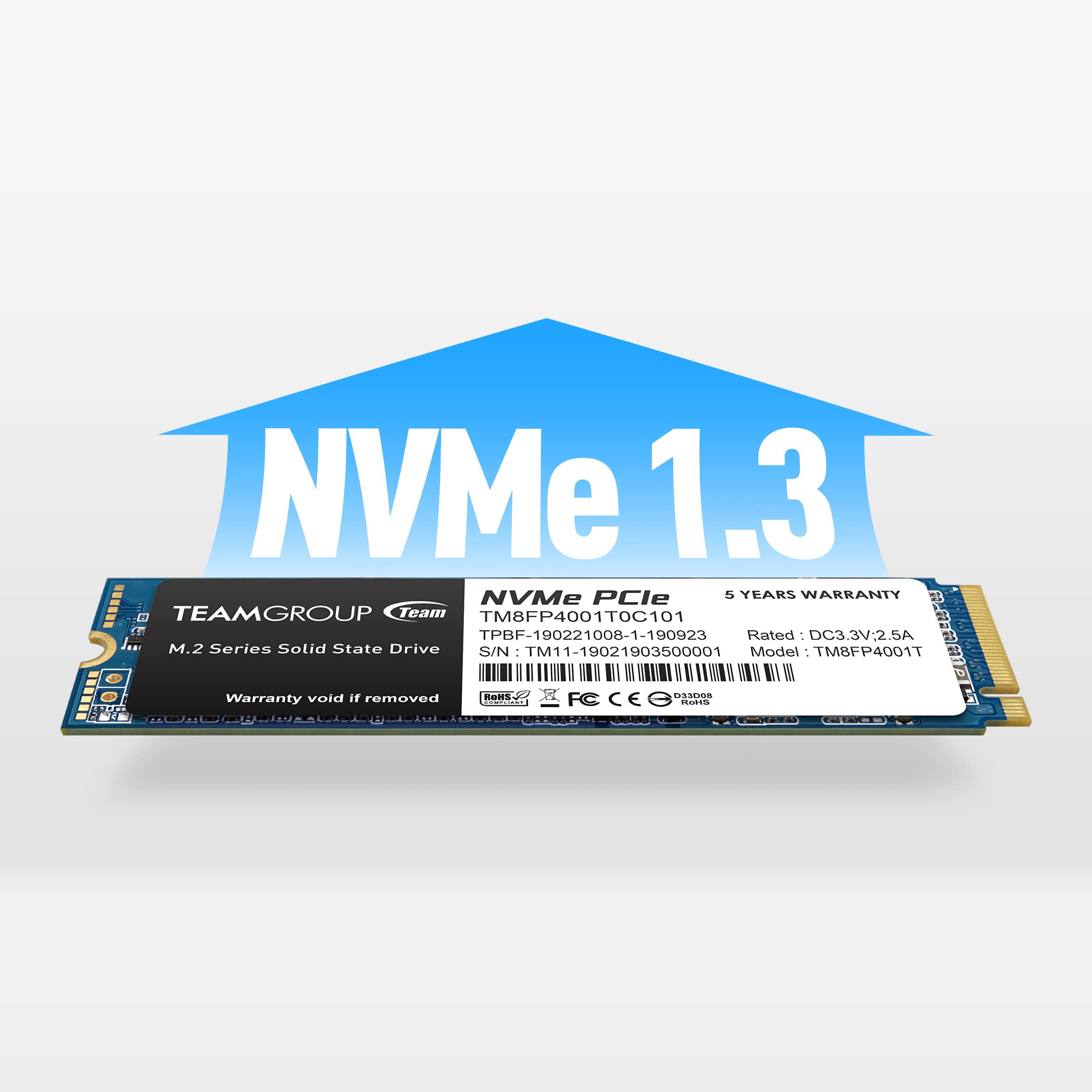 TEAMGROUP MP34 4TB with DRAM SLC Cache 3D NAND TLC NVMe 1.3 PCIe Gen3x4 M.2 2280 Internal SSD (Read/Write Speed up to 3,500/2,900 MB/s) Compatible with Laptop & PC Desktop TM8FP4004T0C101 - Image 6