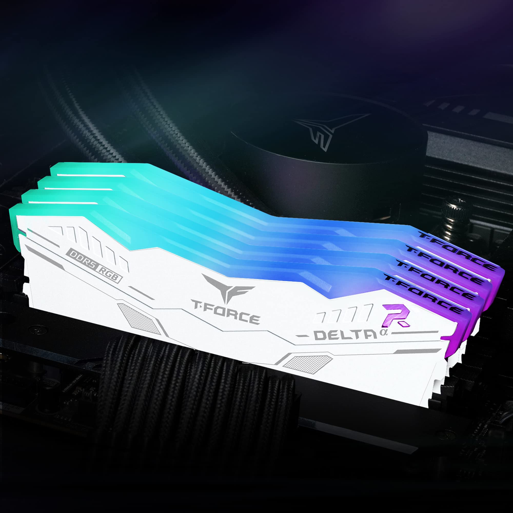 TEAMGROUP T-Force Delta Alpha RGB DDR5 Ram 32GB Kit (2x16GB) 5600MHz (PC5-44800) CL40 Intel XMP 3.0 & AMD Expo Compatible Desktop Memory Module Ram White FF8D532G5600HC40BDC01 - Image 7
