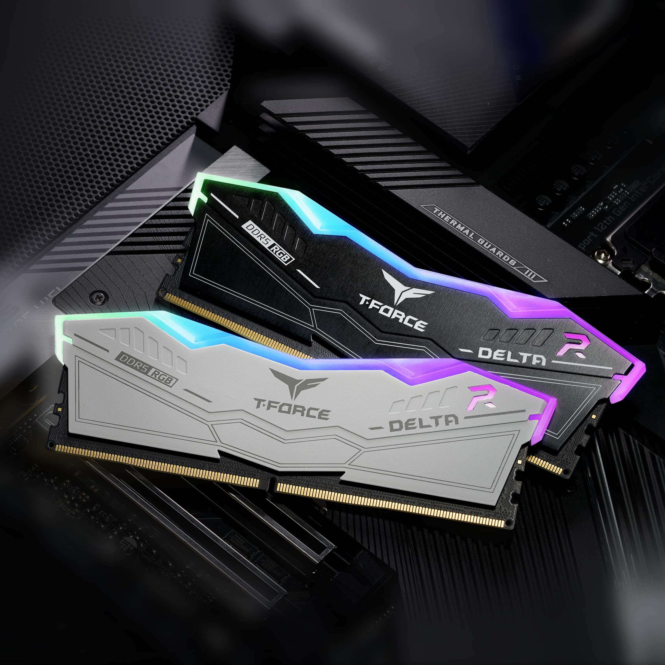 TEAMGROUP T-Force Delta RGB DDR5 32GB Kit (2x16GB) 6400MHz Desktop Memory (White) FF4D532G6400HC40BDC01 Bundle with CARDEA A440 2TB NVMe PCIe Gen4 M.2 2280 Gaming SSD (Read 7000) TM8FPZ002T0C327 - Image 4