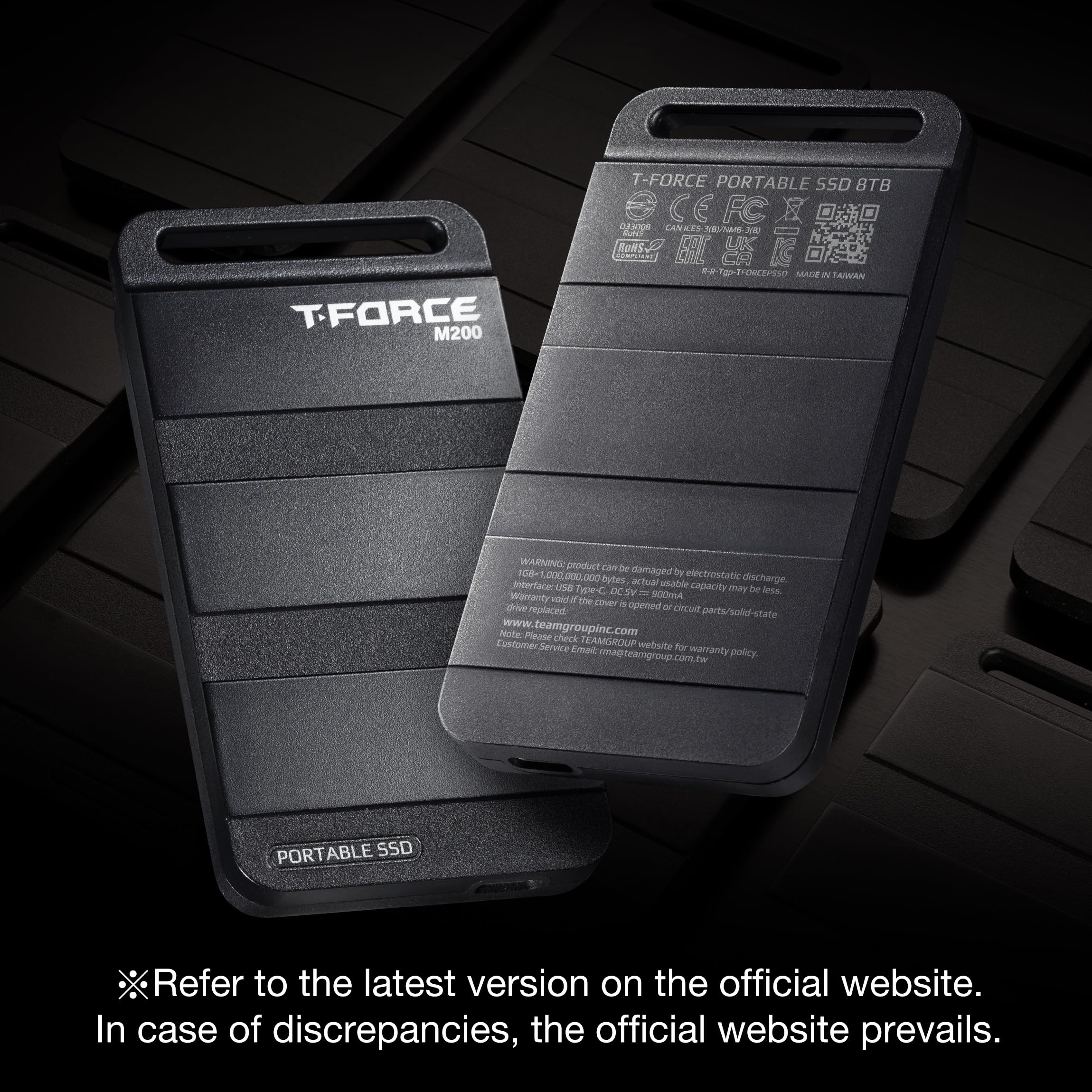 TEAMGROUP T-Force M200 Portable External SSD 2TB USB3.2 Gen2x2 Type-C Read/Write 2000MB/s Compatible with PS5 & Xbox & Chrome OS T8FED9002T0C102 - Image 4