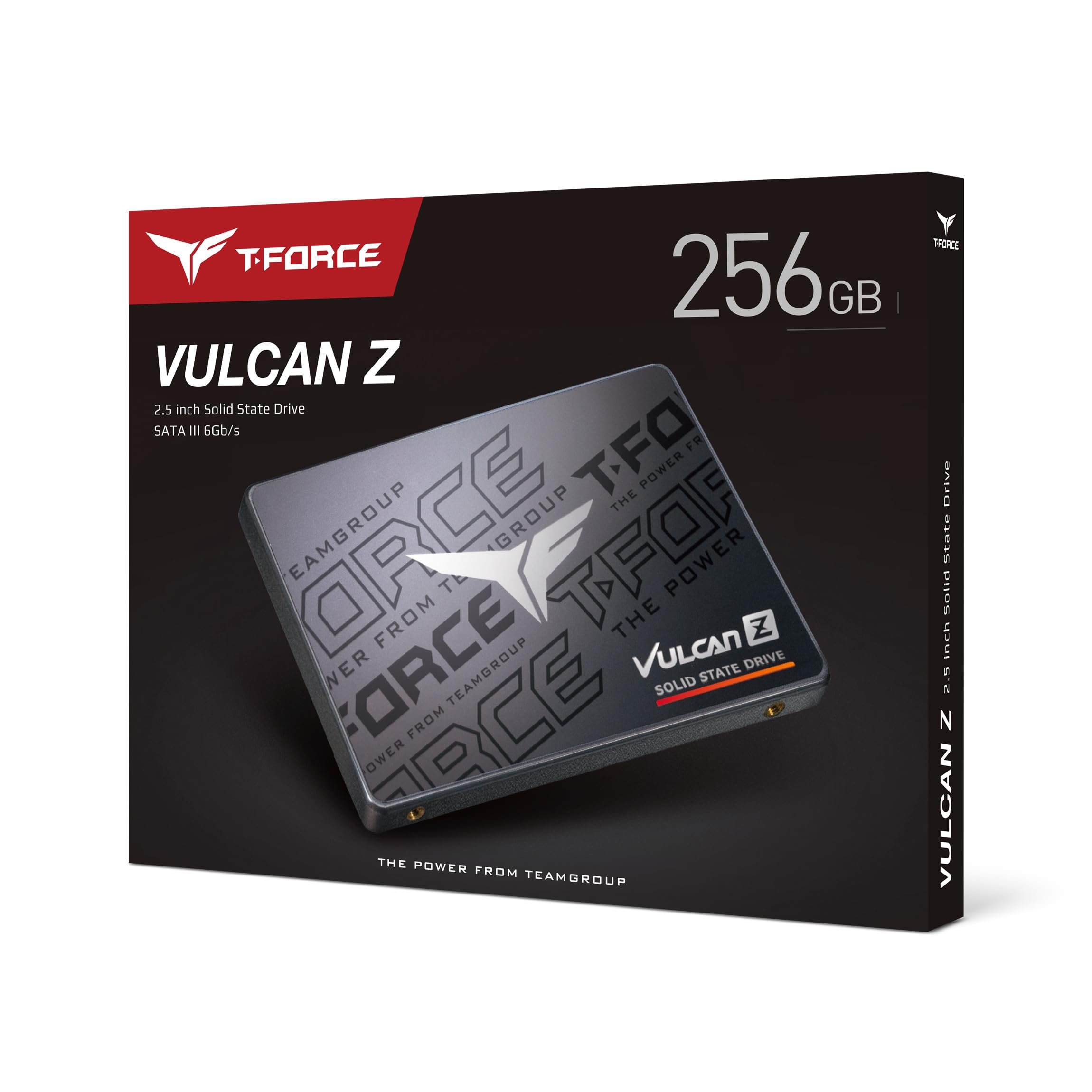 TEAMGROUP T-Force Vulcan Z 256GB SLC Cache 3D NAND TLC 2.5 Inch SATA III Internal Solid State Drive SSD (R/W Speed up to 520/450 MB/s) T253TZ256G0C101 - Image 9